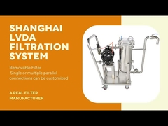 Lebensmittelqualität 150 Mesh Edelstahl Trolley Bewegliche Tasche Filtergehäuse Für Honig Sirup